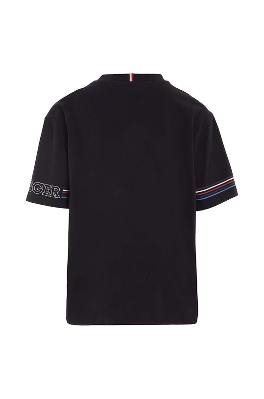 Chłopiec Tommy Hilfiger t-shirt bawełniany dziecięcy KB0KB09105.128.176.PPYH czarny