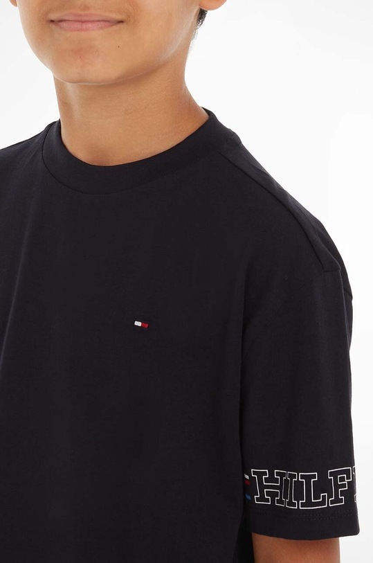 Tommy Hilfiger t-shirt bawełniany dziecięcy KB0KB09105.128.176.PPYH czarny