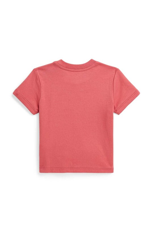 Детская хлопковая футболка Polo Ralph Lauren 320853828032 красный AW24