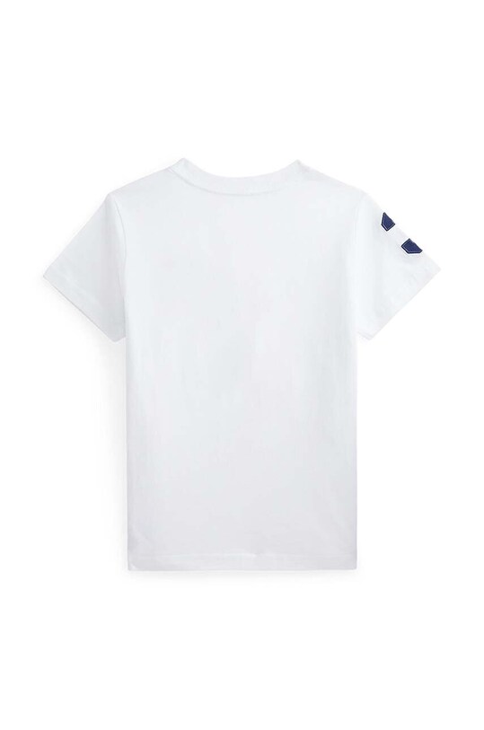 Polo Ralph Lauren t-shirt in cotone per bambini 322832907037 bianco AW24