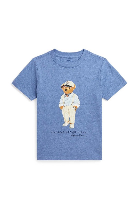 Polo Ralph Lauren t-shirt bawełniany dziecięcy nadruk niebieski 322853828036