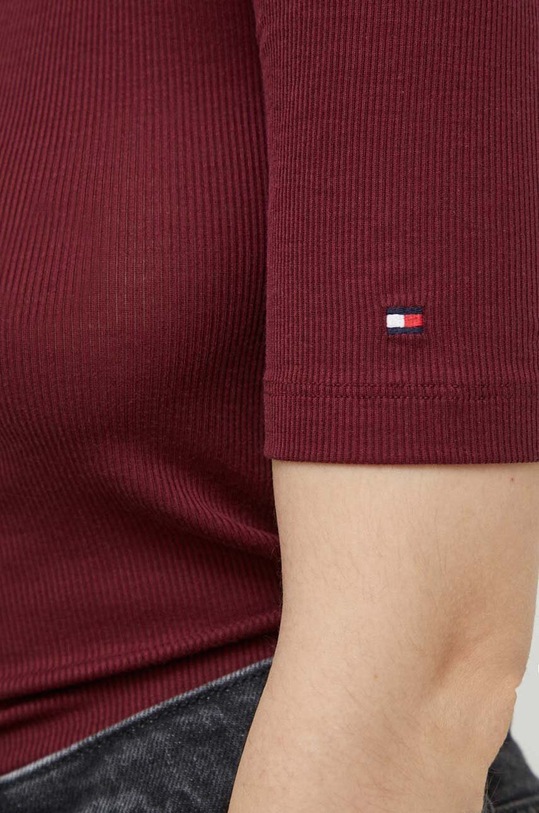 Tommy Hilfiger t-shirt WW0WW39789 bordowy