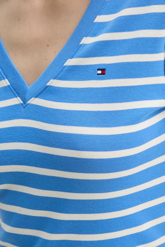 Tommy Hilfiger t-shirt bawełniany WW0WW40584 niebieski