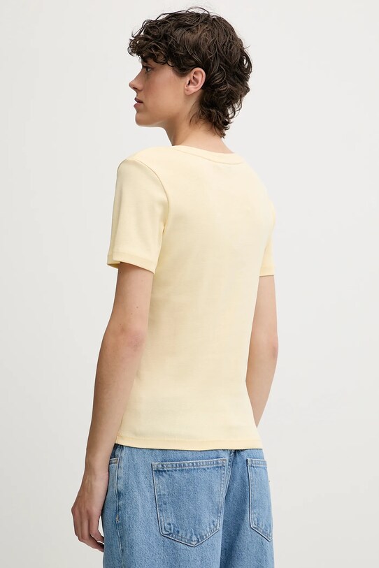 Tommy Hilfiger t-shirt bawełniany WW0WW40584 żółty AA00