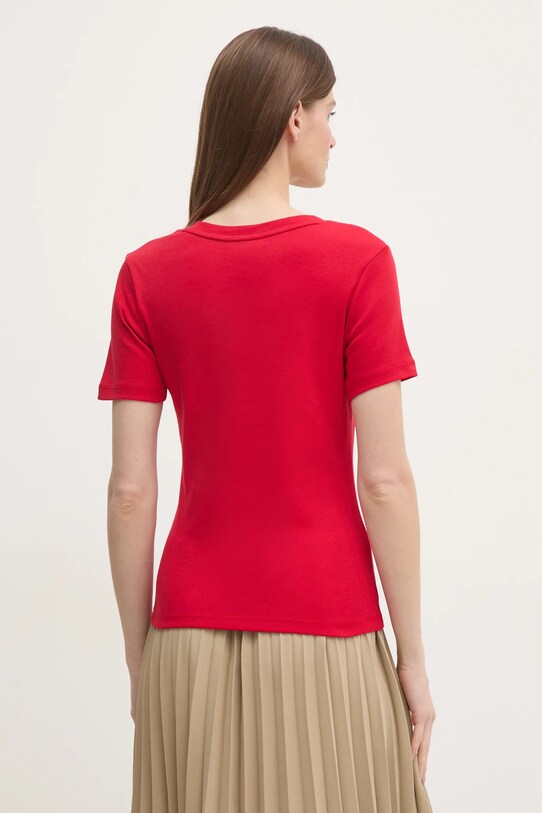 Oblečenie Bavlnené tričko Tommy Hilfiger WW0WW40584 červená