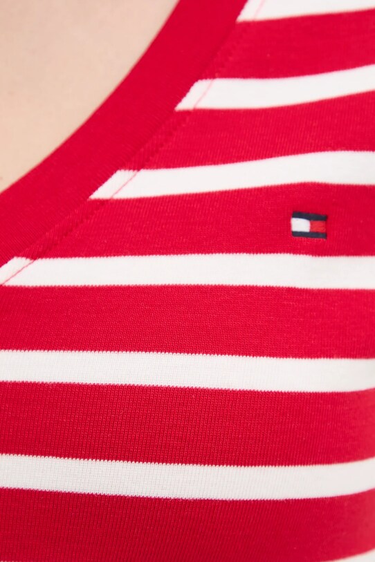 Хлопковая футболка Tommy Hilfiger WW0WW40584 красный