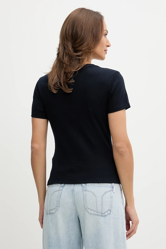 Одяг Бавовняна футболка Tommy Hilfiger WW0WW40584 блакитний