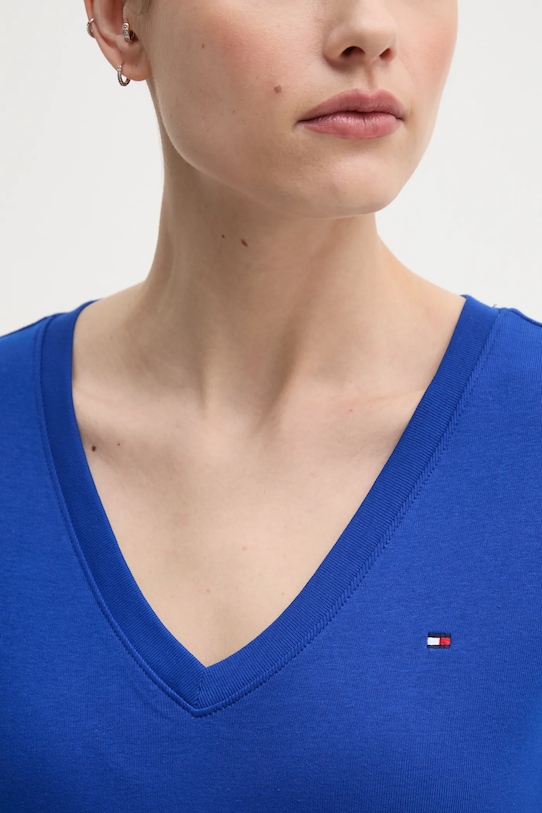 Tommy Hilfiger t-shirt bawełniany WW0WW40584 niebieski