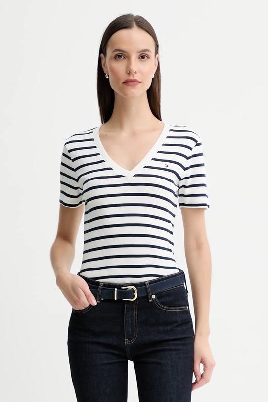 Tommy Hilfiger t-shirt bawełniany bawełna granatowy WW0WW40584