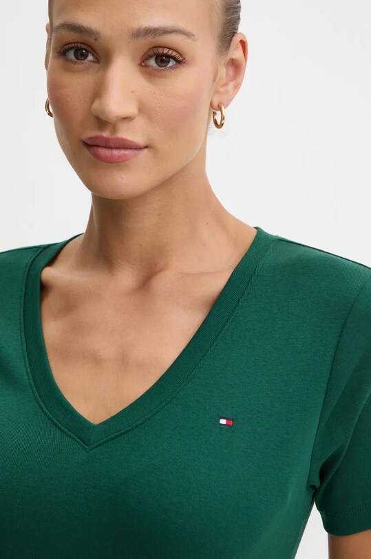 Одежда Хлопковая футболка Tommy Hilfiger WW0WW40584 зелёный