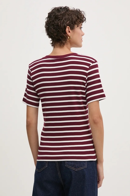 Oblečení Bavlněné tričko Tommy Hilfiger WW0WW40584 burgundské