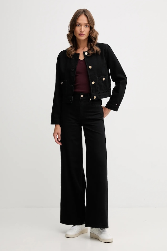 Bavlnené tričko Tommy Hilfiger WW0WW40584 burgundské AA00