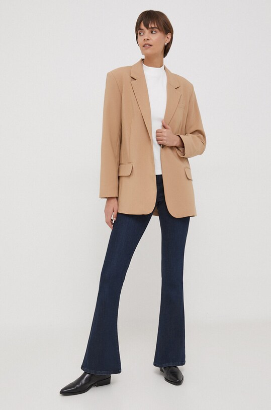 Хлопковая футболка Tommy Hilfiger WW0WW40586 белый AW24