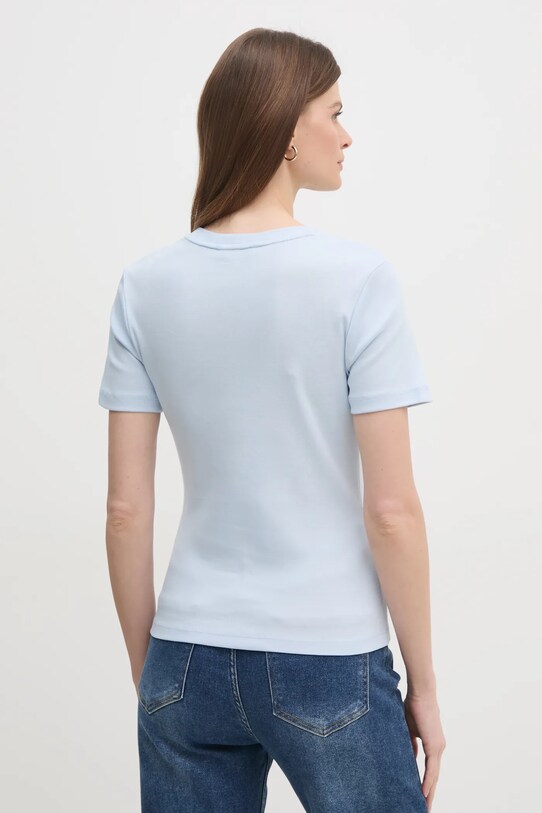 Odzież Tommy Hilfiger t-shirt bawełniany WW0WW40587 niebieski