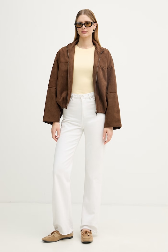 Tommy Hilfiger tricou din bumbac WW0WW40587 galben SS26