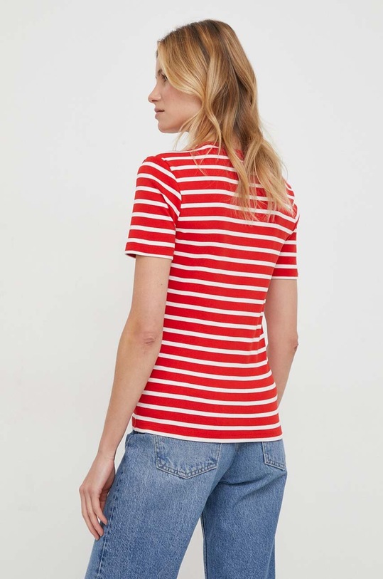 Oblečenie Bavlnené tričko Tommy Hilfiger WW0WW40587 červená