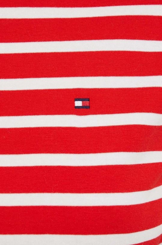 Bavlnené tričko Tommy Hilfiger červená WW0WW40587