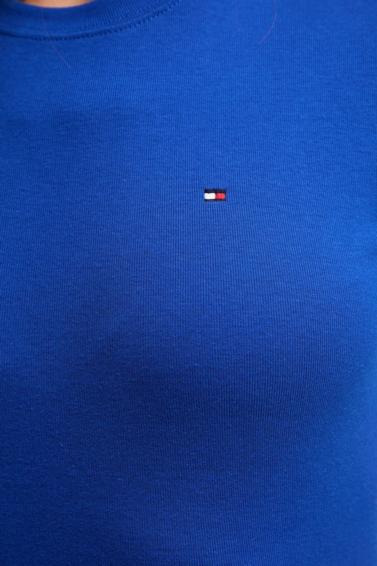 Bavlněné tričko Tommy Hilfiger modrá WW0WW40587