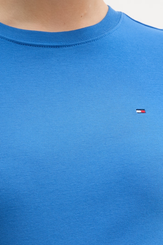 Tommy Hilfiger T-shirt damski bawełniany WW0WW40587 niebieski