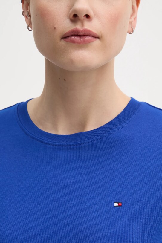 Tommy Hilfiger t-shirt bawełniany WW0WW40587 niebieski