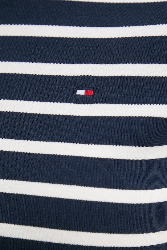 Bavlněné tričko Tommy Hilfiger WW0WW40587 námořnická modř