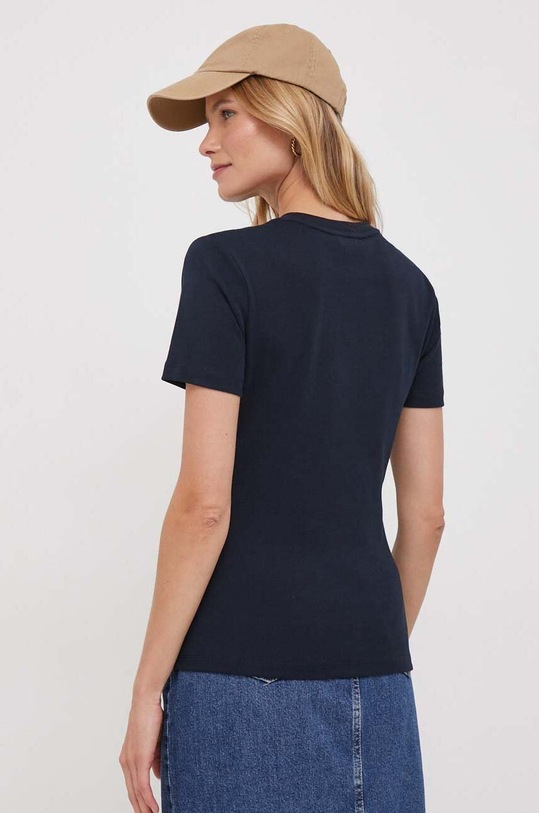 Oblečenie Bavlnené tričko Tommy Hilfiger WW0WW40587 tmavomodrá