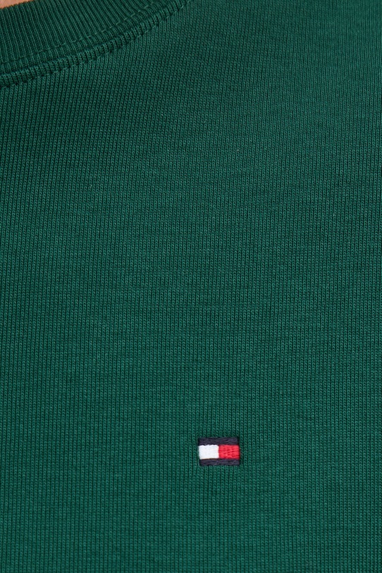 Бавовняна футболка Tommy Hilfiger зелений WW0WW40587