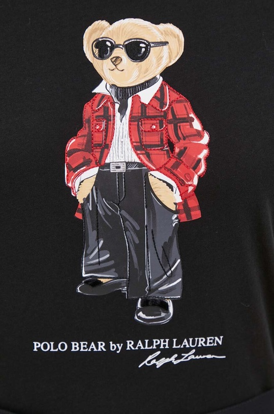 Polo Ralph Lauren t-shirt bawełniany 211916107 czarny