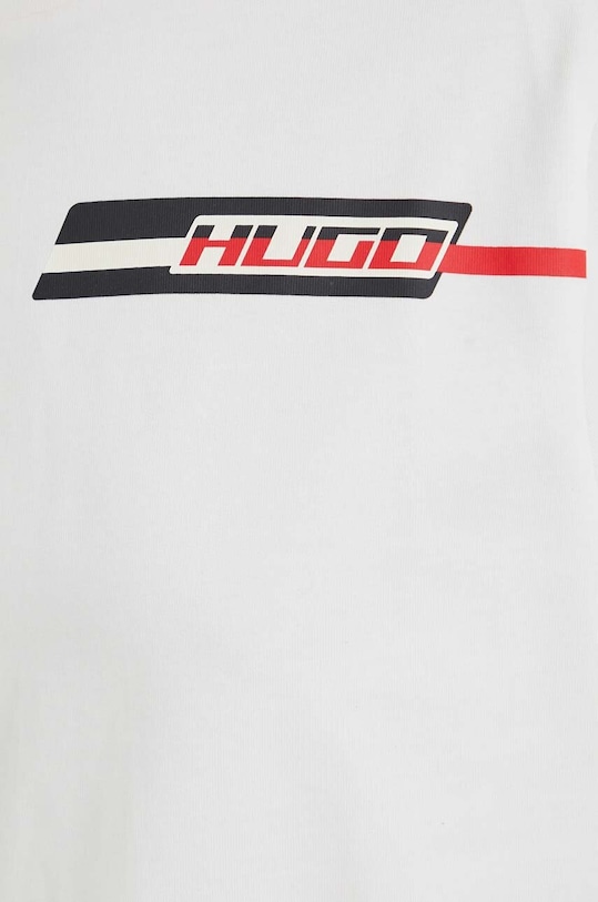 Bavlnené tričko HUGO 50505022 béžová