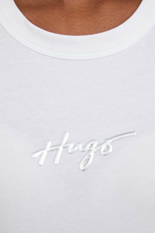 Хлопковая футболка HUGO белый 50508289