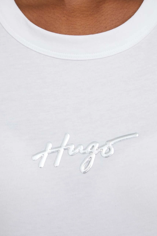 HUGO tricou din bumbac alb 50508289