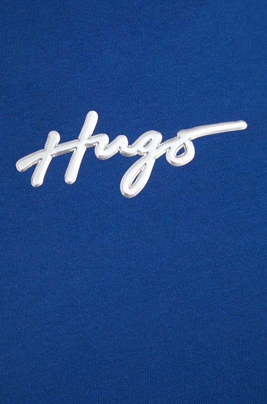 HUGO t-shirt bawełniany 50508289 niebieski