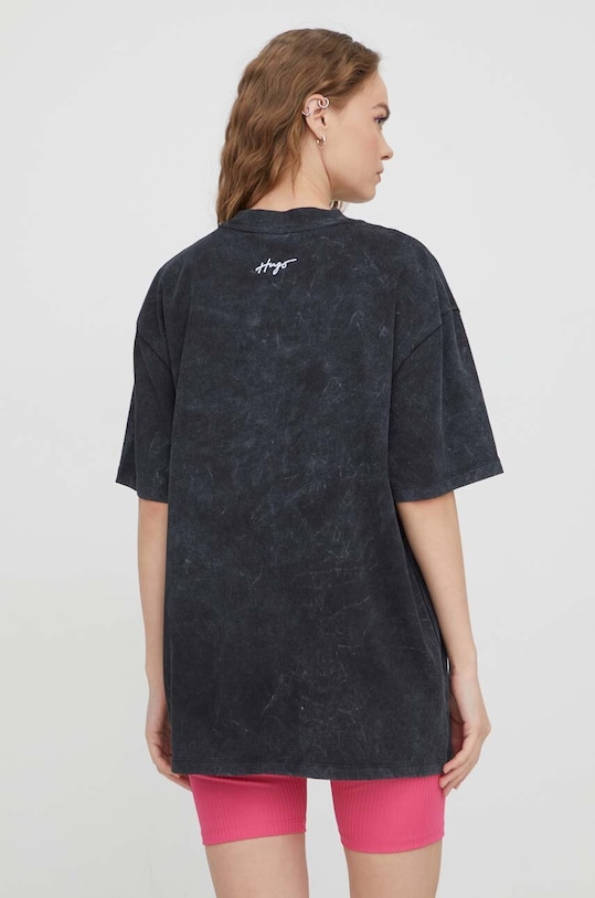 Oblečenie Bavlnené tričko HUGO 50508568 čierna