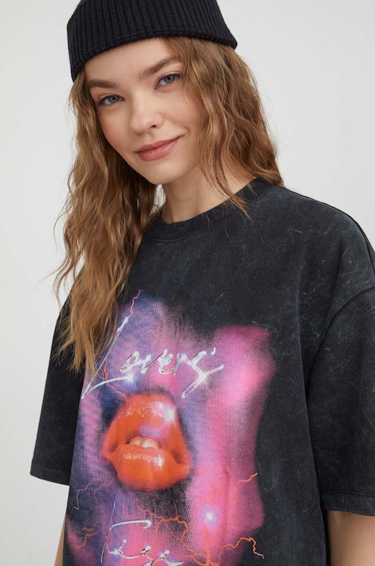 Bavlnené tričko HUGO čierna 50508568