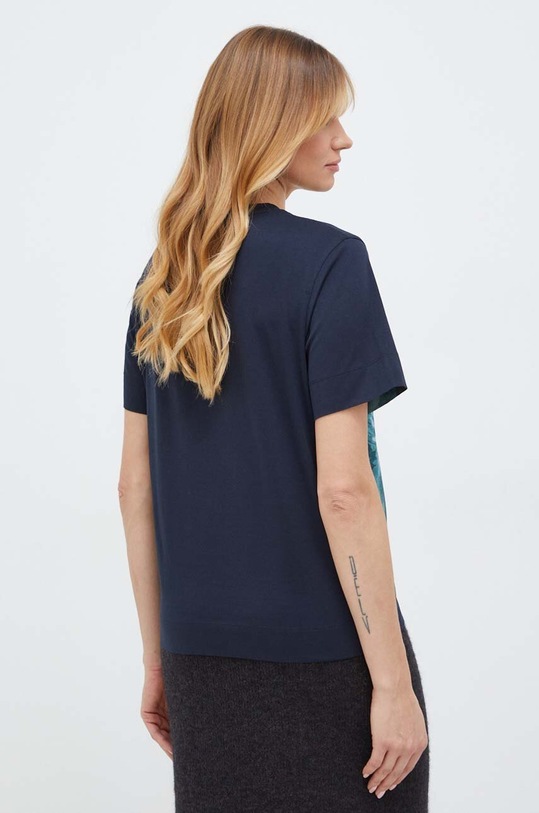 Îmbrăcăminte BOSS tricou din bumbac 50517678 bleumarin