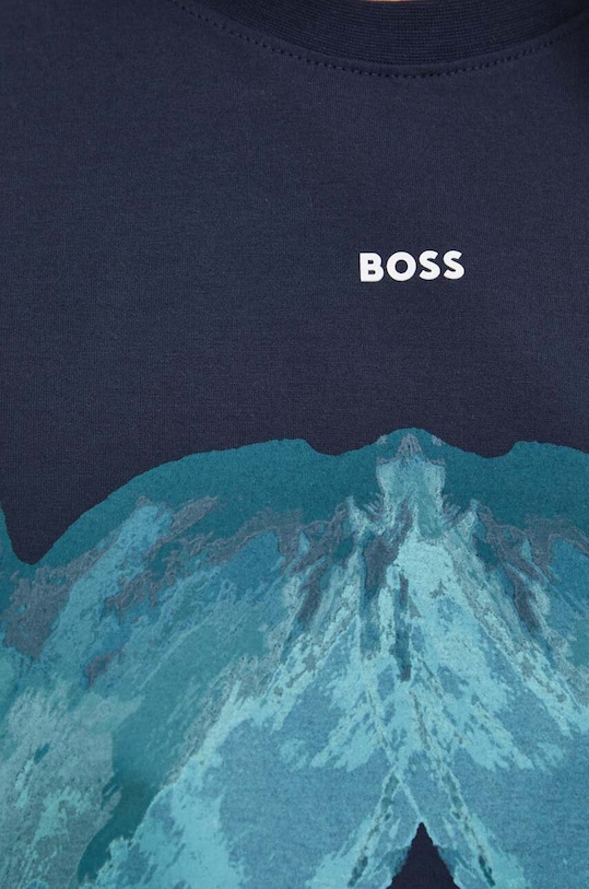 BOSS tricou din bumbac 50517678 bleumarin