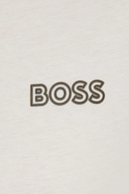 BOSS t-shirt bawełniany beżowy 50517925