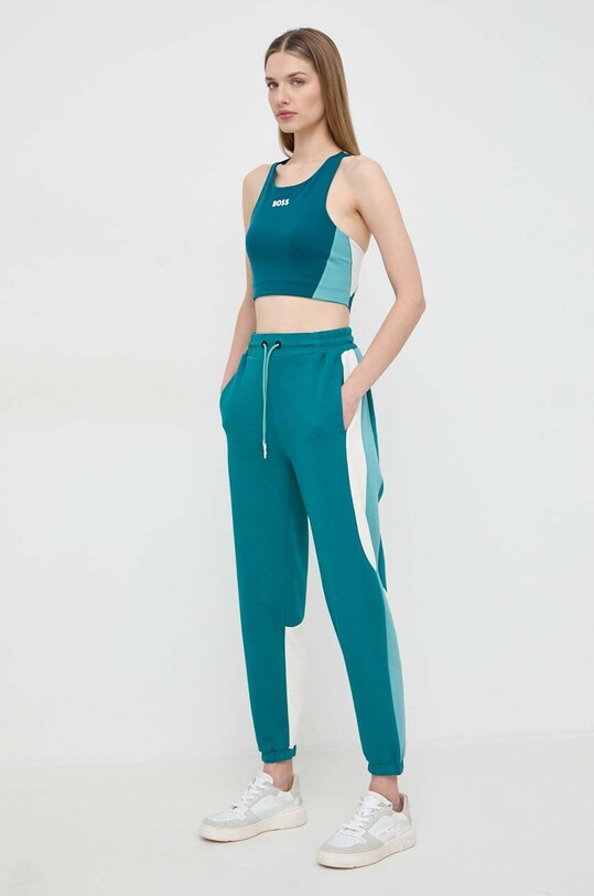 BOSS top 50517928 turkusowy SS24