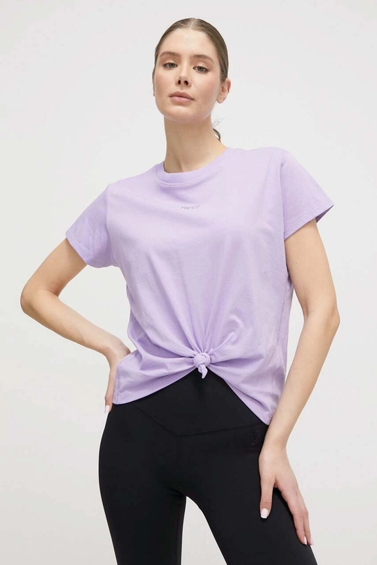 Dkny t-shirt bawełniany bawełna fioletowy DP3T8521