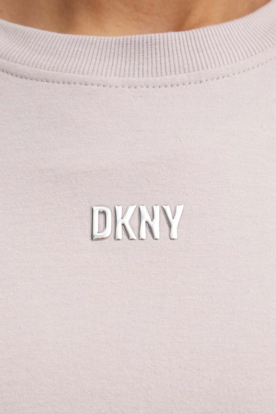 Бавовняна футболка Dkny DP3T8521 фіолетовий