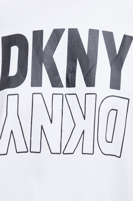 Bavlněné tričko Dkny DP2T8559 bílá