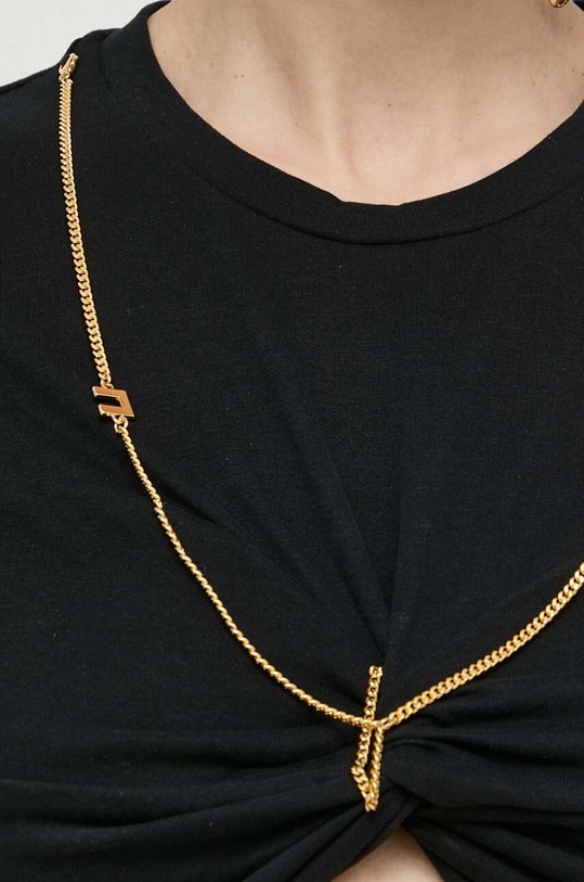 Bavlněné tričko Elisabetta Franchi MA02141E2 černá