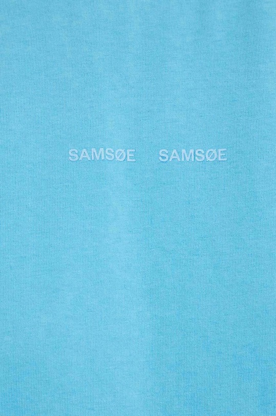 Bavlněné tričko Samsoe Samsoe EIRA F23200050 modrá