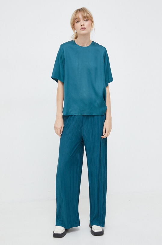 Samsoe Samsoe bluzka DENISE F10000029 zielony SS24