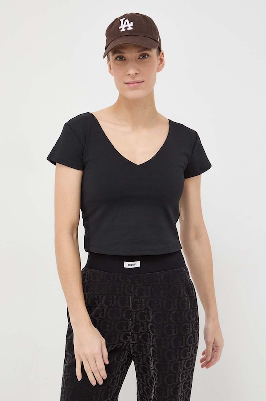 Футболка Guess slim чорний V4RP25.KC3X2