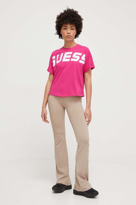 Guess t-shirt DEANA V4RI09.KC2Z0 fioletowy SS24