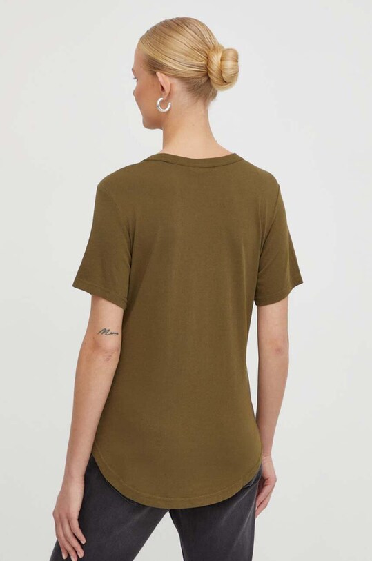 G-Star t-shirt bawełniany zielony D24216.4107