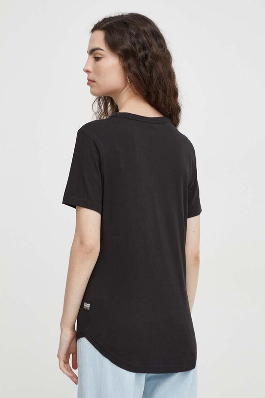 Odzież G-Star Raw t-shirt bawełniany D24216.4107 czarny