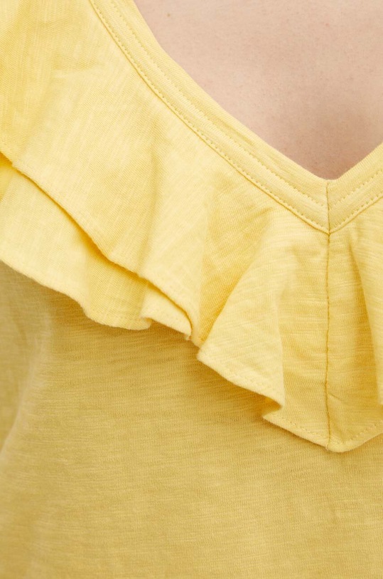 Bavlnené tričko Lauren Ralph Lauren 200925903 žltá