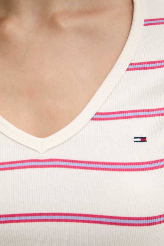 Tommy Jeans t-shirt DW0DW17385 beżowy